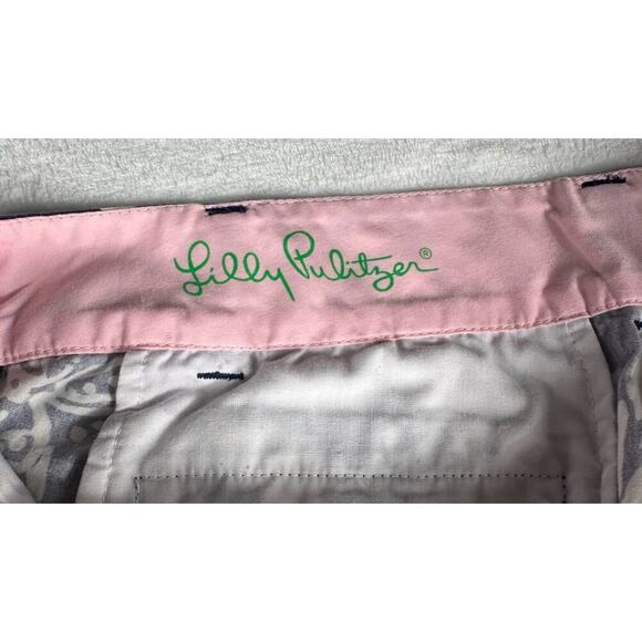 Lilly Pulitzer Barclay Shorts size 4 EUC Blue and white - Picture 3 of 8